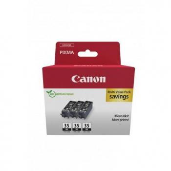 Canon PGI-35BK Multipack de 3 Cartuchos de Tinta Originales Negro