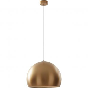 Lámpara colgante LED Lythara de Lucande, diseño en dorado, Ø 40 cm, fabricada en aluminio, ideal para salón y comedor, con 1 llama
