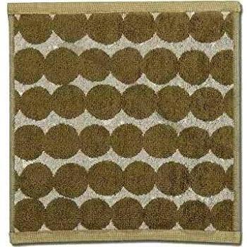 Marimekko Räsymatto - Toalla de 30 x 30 cm, color beige y blanco
