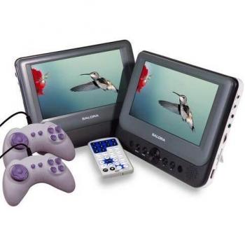 Salora DVP9048TWIN reproductor de dvd/bluray portátiles Portable DVD player Gris, Blanco 22,9 cm