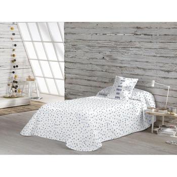 Colcha bouti ICEHOME 100% algodón fabricada en España con diseño Isis azul Popcorn