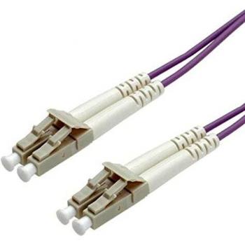 Cable de fibra óptica Duplex OM4 50/125µm LC-LC violeta 3m