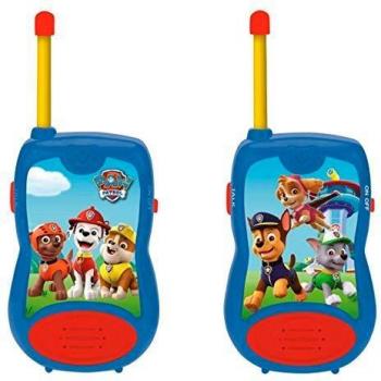 LEXIBOOK, 100 Metros, Juguete niño TW12PA Paw Patrol La Patrulla Canina Chase Walkie-talkies, Pinza para Colgar del cinturón, batería, Azul/Rojo, Color