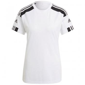 Camiseta de fútbol adidas Squadra 21 mujer blanca y negra
