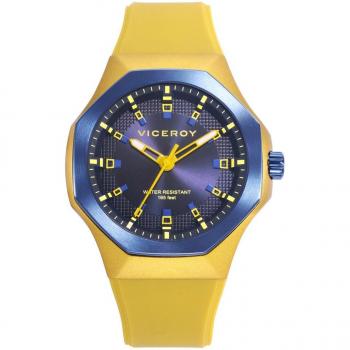Reloj Viceroy Colors 401391-37 Hombre con caja de aluminio y correa de silicona amarilla y azul
