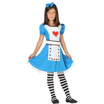 Disfraz de Alicia para Niña de 5 a 6 Años - Color Azul