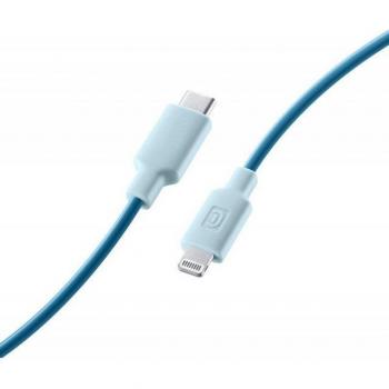 Cable USB-C a Lightning 1m Cellular Line Stylecolor Azul 27W Certificado MFi