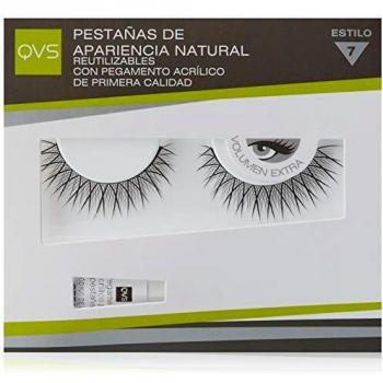 Pestañas Postizas Reutilizables QVS Style 7 - Set de Pestañas Postizas en color Negro