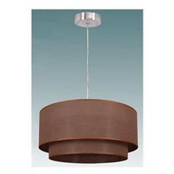 Colgante Doble Regulable Marrón Cilindro 1L 35x35