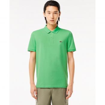 Lacoste Slim Fit Green Polo Shirt PH4012 in Cotton Piqué, Size XL
