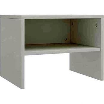 vidaXL Mesita de noche aglomerado blanco 40x30x30 cm