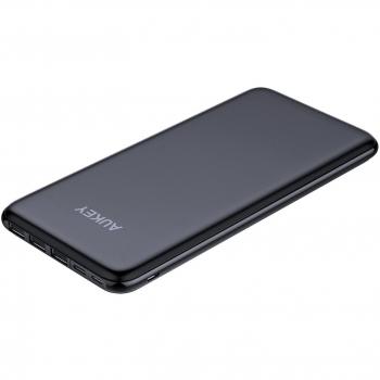 AUKEY USB C Bateria Externa 20000mAh Cargador Portatil Fino con 4 Puertos Salida y 3 Entrada para Nexus 6P/ 5X, iPhone X/ 8/ 7/ 6s, Samsung S8/ S8+, iPad y más
