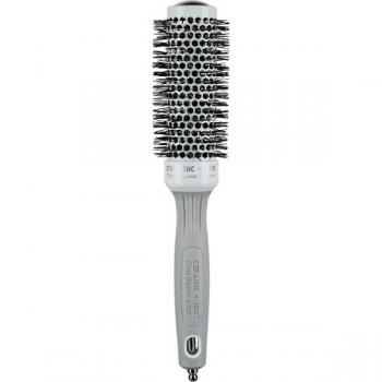 Cepillo Redondo Olivia Garden Ceramic + Ion Ø 35 mm Gris, cepillo térmico con tecnología cerámica e ionizada, diámetro de 35 mm, diseño ergonómico para un manejo cómodo y eficiente, ideal para alisar y dar