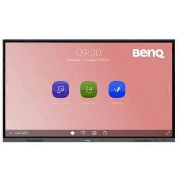 BenQ RE8603 Panel Plano Interactivo 86 LED 4K Ultra HD Negro Pantalla Táctil con Procesador Incorporado y Android 11, Uso 18/7