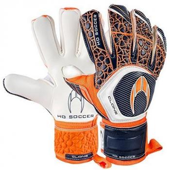 HO Soccer Clone Negative Guantes de Portero, Unisex Adulto, Naranja/Azul/Blanco, 3.5