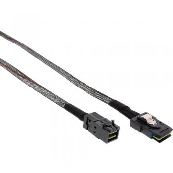 InLine 27628A - Cable mini -SAS HD SFF-8643 a SFF-8087 con banda lateral, 0,5 m