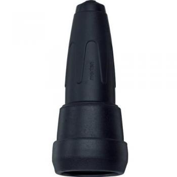 Acoplador Schuko de Caucho Macizo Negro con Collarín a Presión 172951