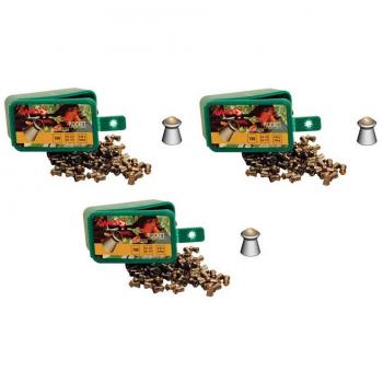 Outletdelocio. Pack 3 balineras de 100 perdigones Gamo Rocket con Bola 5,5mm. 42249x3
