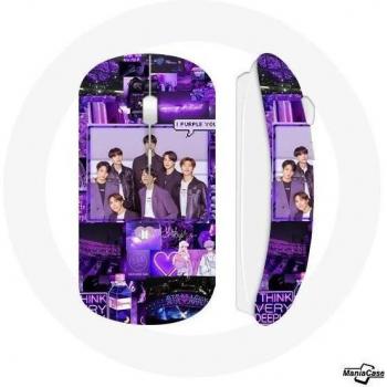 Ratón Inalámbrico BTS Bangtan Póster I Purple You