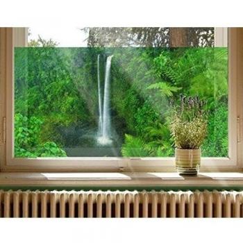 Apalis Mural de Ventana Waterfall Paradise, Dimensione:108cm x 216cm