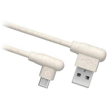 Cable USB a MicroUSB SBS Ocean Eco-friendly de 1m en color blanco