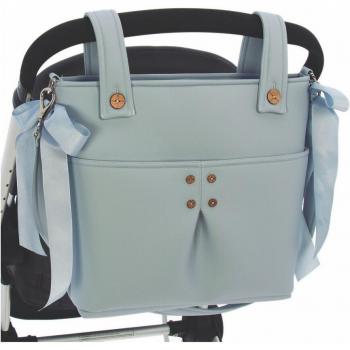 Bolso talega para silla de paseo Rosy Fuentes - Bolso práctico y funcional, diseñado para sillas de paseo, con múltiples compartimentos, material resistente al agua, cierre seguro, strap ajustable para fácil transporte y diseño moderno