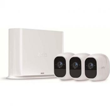 Arlo Pro 2 VMS4330P-100EUS - Sistema de seguridad y vídeo vigilancia de 3 cámaras sin cables 1080p HD