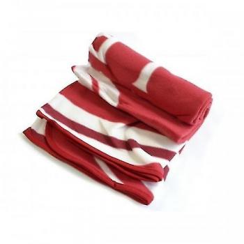 Manta polar Liverpool FC Rojo/blanco One Size, material de lana, diseño del equipo Liverpool FC, tamaño único