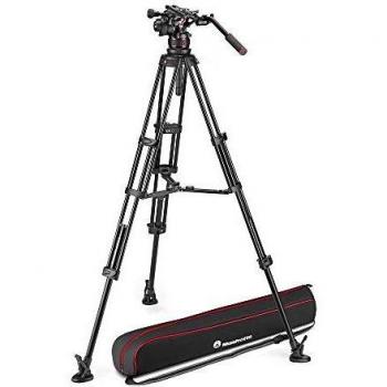 Manfrotto Kit video trípode aluminio Twin + Nitrotech 612