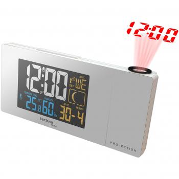 Despertador Proyector TechnoLine WT 537 con Medición de Temperatura y Humedad Interna