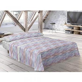 Pierre Cardin - Juego de sábanas CRES - Cama 150 Cm - Color Malva C10