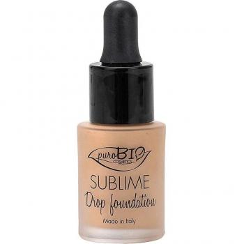 Purobio Sublime Drop Foundation 03 Neutral - Organic Liquid Makeup with SPF 10, 15ml