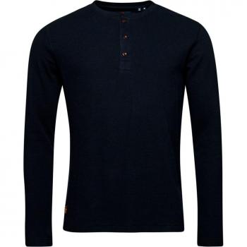 Superdry Men's Waffle Long Sleeve Tunic Collar T-Shirt