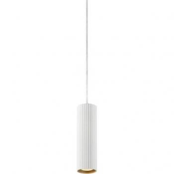 Lámpara de Techo Diseño Costilla Metal Transparente 1 Bombilla 24cm