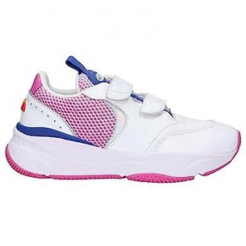 Zapatillas de Deporte para Mujer Ellesse Cesana 610268 de Cuero en Blanco, Azul Intenso y Rosa Fucsia
