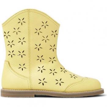 CAMPER Savina - Boots for Girls - Yellow, Smooth leather, size 25 and size 8