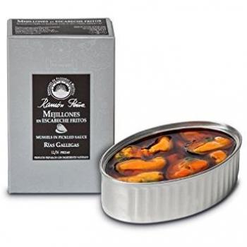 RAMON PEÑA - mejillones en escabeche 12/16 OL120 pack 4 unidades
