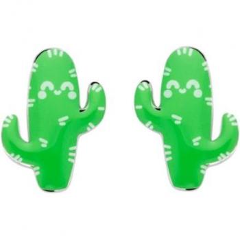 PENDIENTES SMILE ALWAYS DE ACERO VERDE