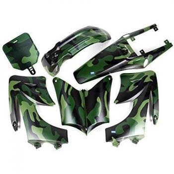 HMParts Juego de Carenado Suciedad Pit Bike 125-150 Tipo 2 Camuflaje