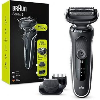 Braun Series 5 Afeitadora Electrica Hombre, Máquina de Afeitar Barba con Tecnología Easy Clean