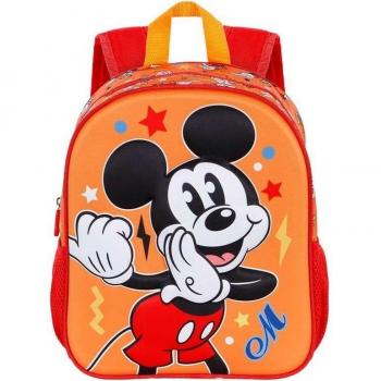 Karactermania Disney Mickey Mouse Whisper Mochila Escolar Pequeña 3D Naranja