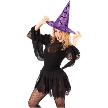 Rubies Sombrero de Bruja Cool Lila para Adultos