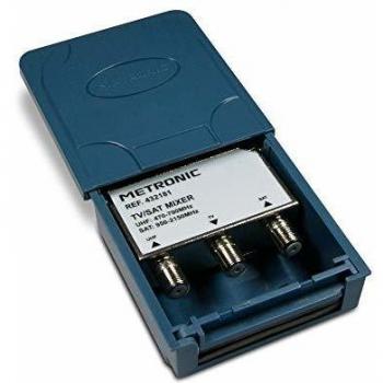 Acoplador Metronic Satélite/Terrestre con Tomas F - Negro