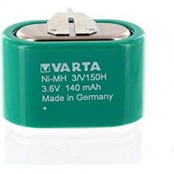 Batería 3.6V NiMh 3 Puntos 3/V150H Varta 140mAh