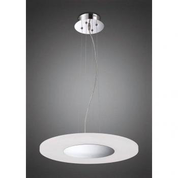 Lámpara colgante LED Notte 28W redonda 3000K, 1800lm, cromo pulido/acrílico mate