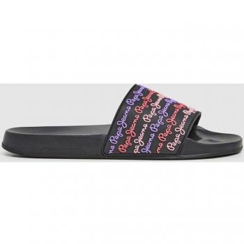 Chanclas Pepe Jeans Mujer Negras Slider Set W