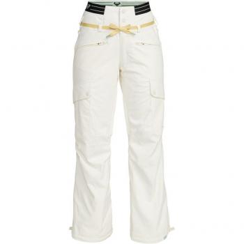 Roxy Pantalón de Snow de Mujer Passive Lines Roxy - Modelo Egret S, diseño moderno, impermeabilidad, transpirabilidad, aislamiento térmico, ajuste cómodo y detalles reflectantes