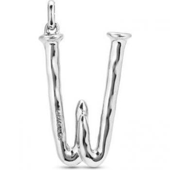 UNOde50 W Silver Plated Alphabet Charm