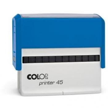 Sello de entintaje 25x82mm Printer 45 Azul Colop 102771