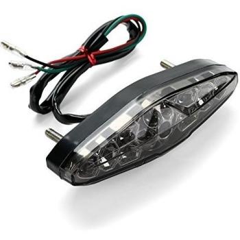 CICMOD Moto Luces Traseras Luces de Freno Lámpara Trasera Impermeable con 15 LED Universel